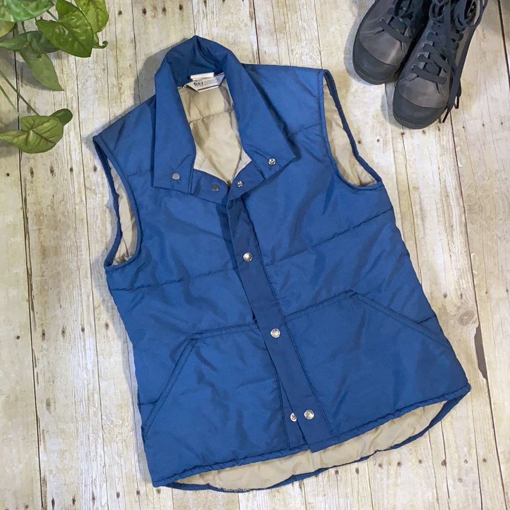 Vintage R.E.I. Blue Puffer Vest